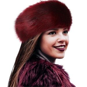 Women Faux Fur Headband With Elastic Fluffy Winter Earwarmer Earmuff Furry Ski